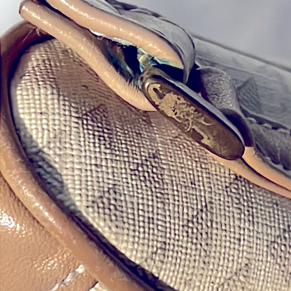 Vintage 80’s Liz Claiborne Genuine Leather Trim Purse - Picture 11 of 15